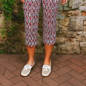 WALTER GENUIN Stylish Women's Beige and White Golf Shoes, 40EU